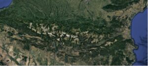 Luchtfoto Pyreneeën
